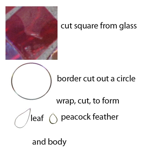Creation of Stained Glass Peacock: Step 2
